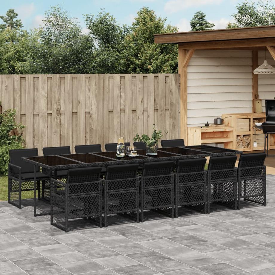 VidaXL set da pranzo da giardino Polirattan  