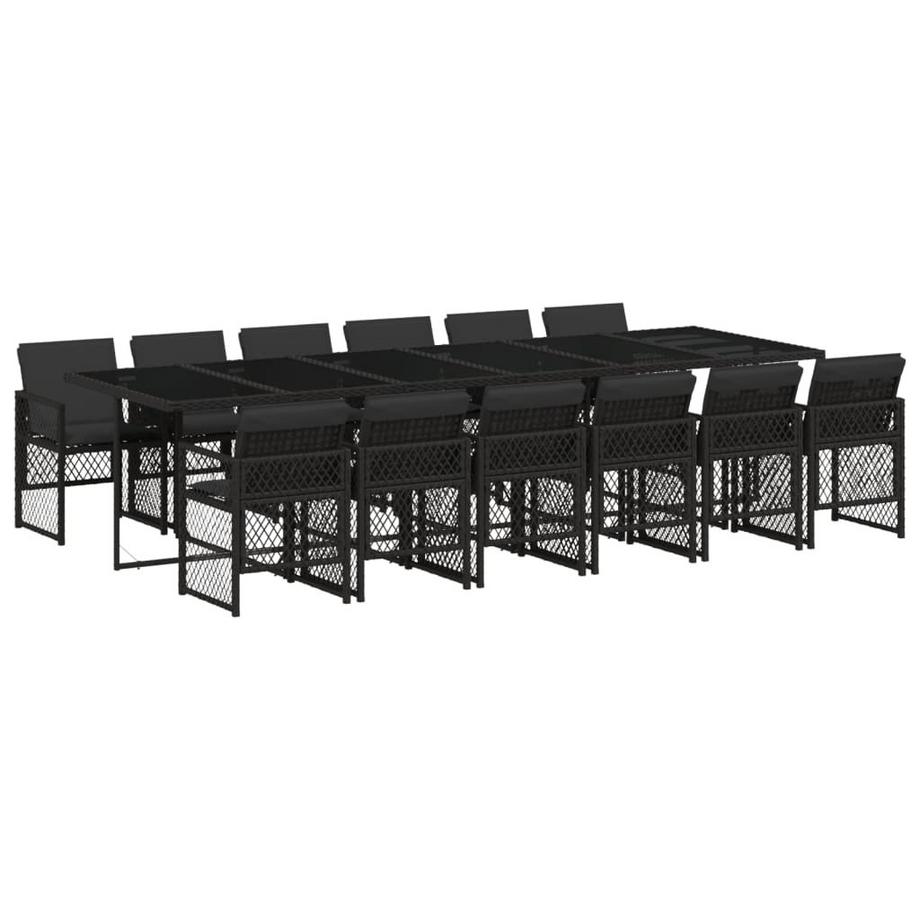 set da pranzo da giardino Polirattan