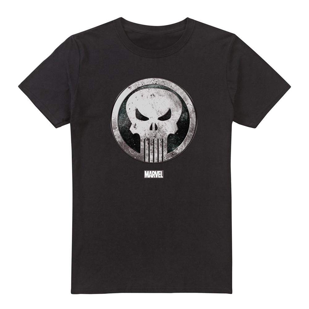 The Punisher  Tshirt WORN SKULL 