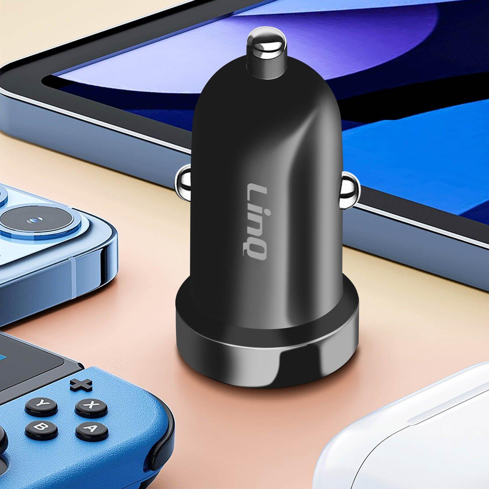 Avizar  USB-C 20W Autoladegerät LinQ Schwarz 