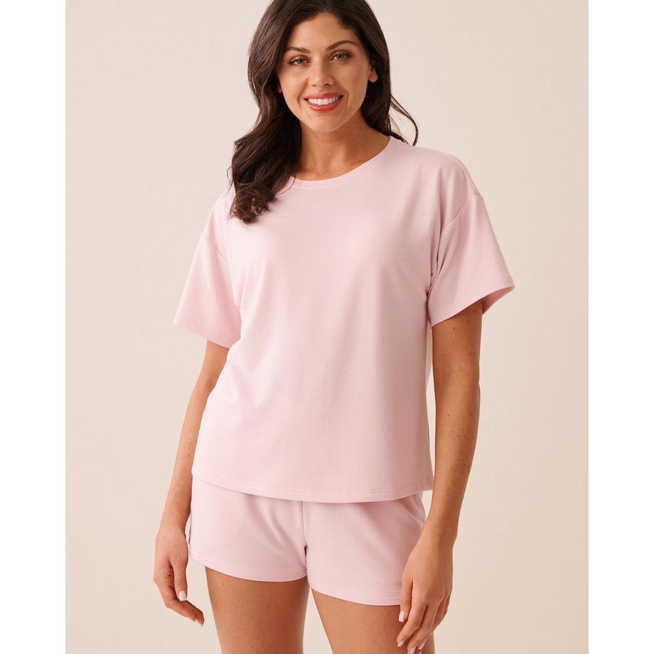 Kurzarm-T-Shirt aus Sweatstoff