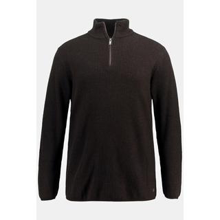 JP1880  Maglione polo con FLEXNAMIC®, lana, collo alto e zip, fino alla tg. 8XL 