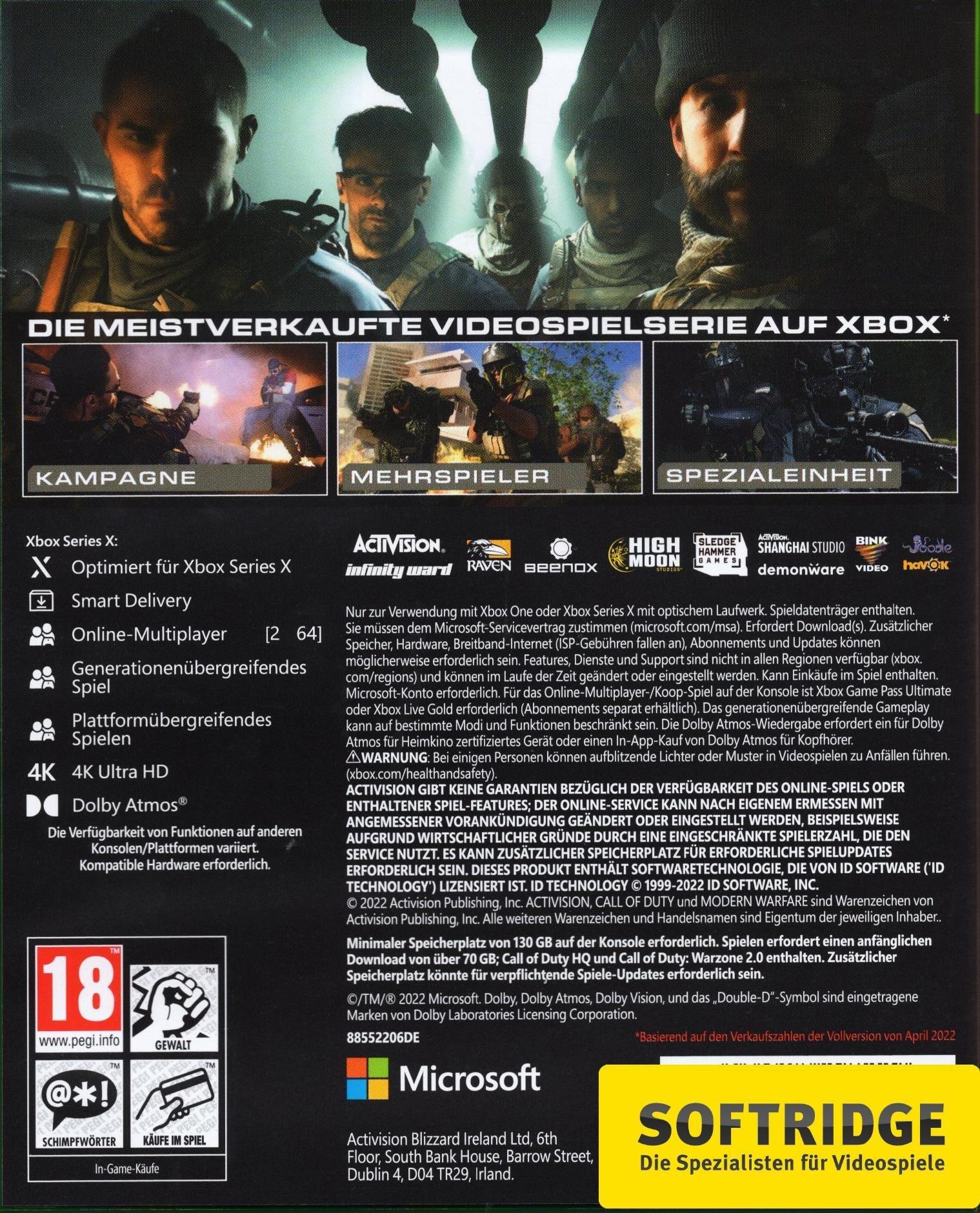 ACTIVISION BLIZZARD  Call of Duty: Modern Warfare 2 