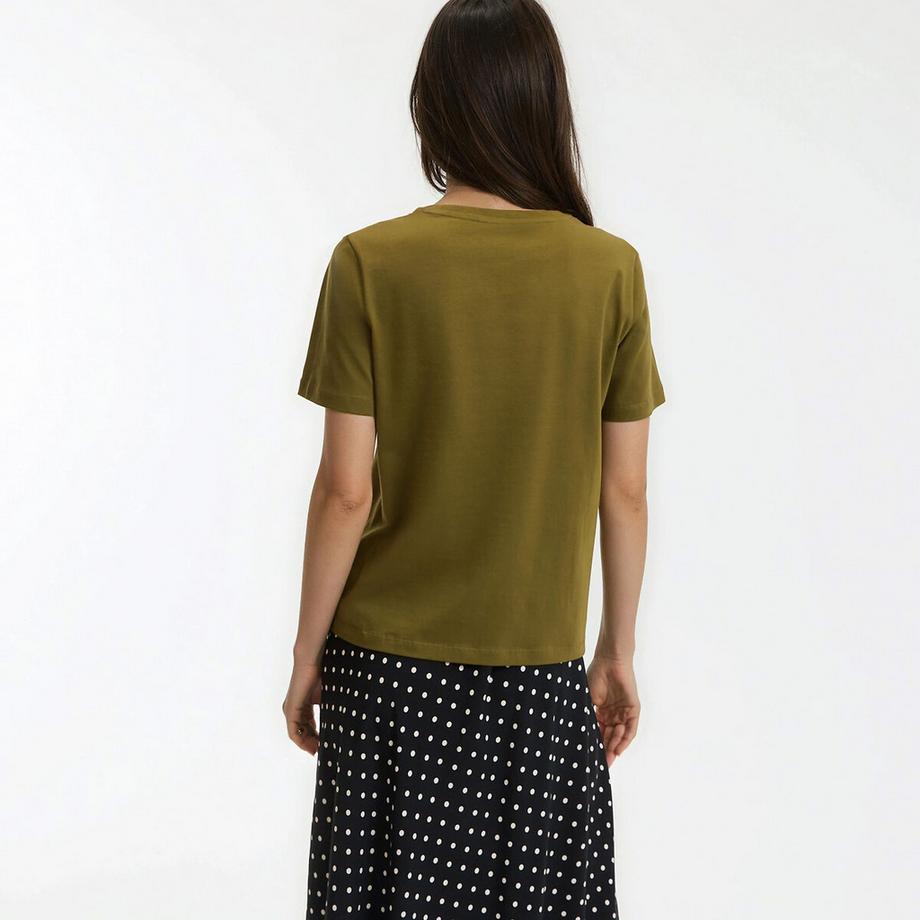 La Redoute Collections T-shirt Col Rond Manches Courtes  