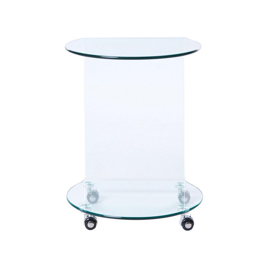 Beliani Beistelltisch aus Sicherheitsglas Minimalistisch MINTO  