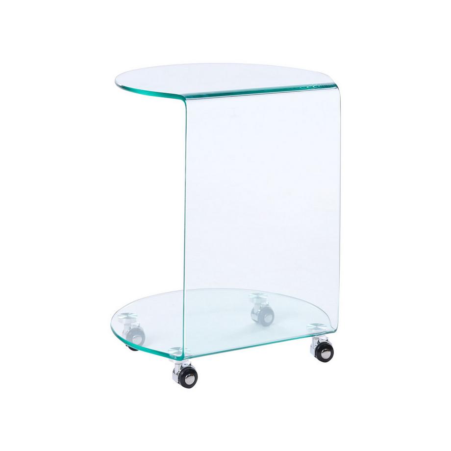 Beliani Beistelltisch aus Sicherheitsglas Minimalistisch MINTO  