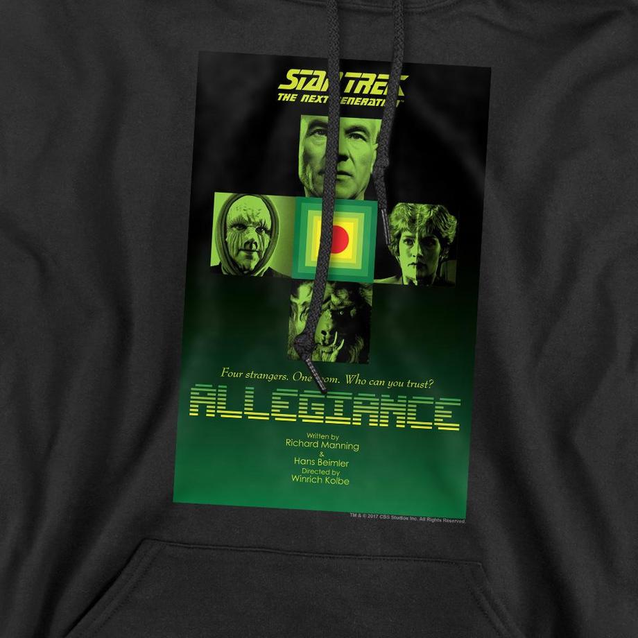 Star Trek The Next Generation Season 3 Episode 18 Felpa con cappuccio  