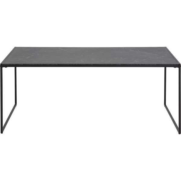 mutoni Tavolino da salotto in melaminico decoro marmo nero 120x60  