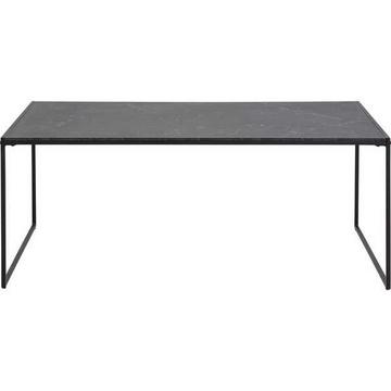 Table basse Caspar mélamine décor marbre noir 120x60