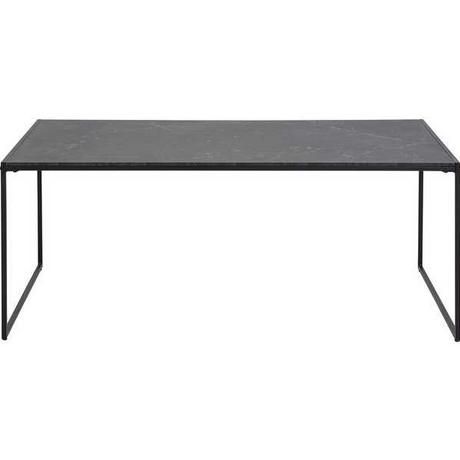 mutoni Table basse Caspar mélamine décor marbre noir 120x60  