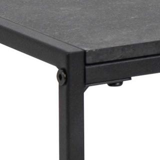 mutoni Tavolino da salotto in melaminico decoro marmo nero 120x60  