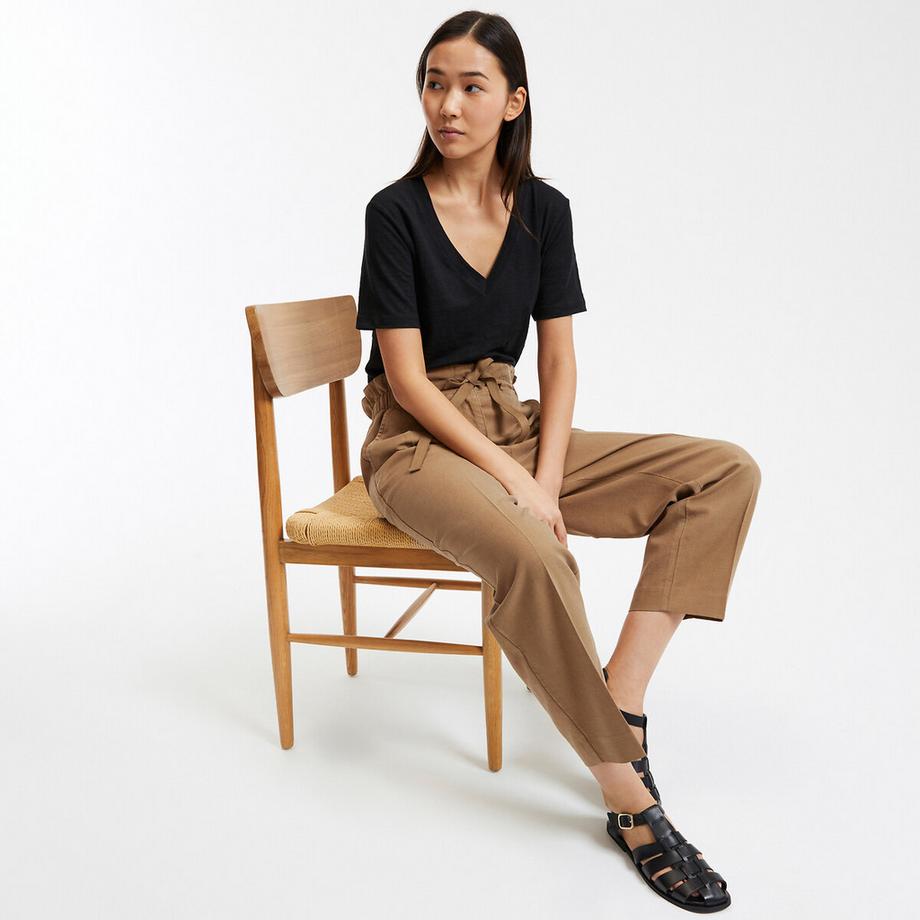 La Redoute Collections Pantalon Carotte Taille Haute  