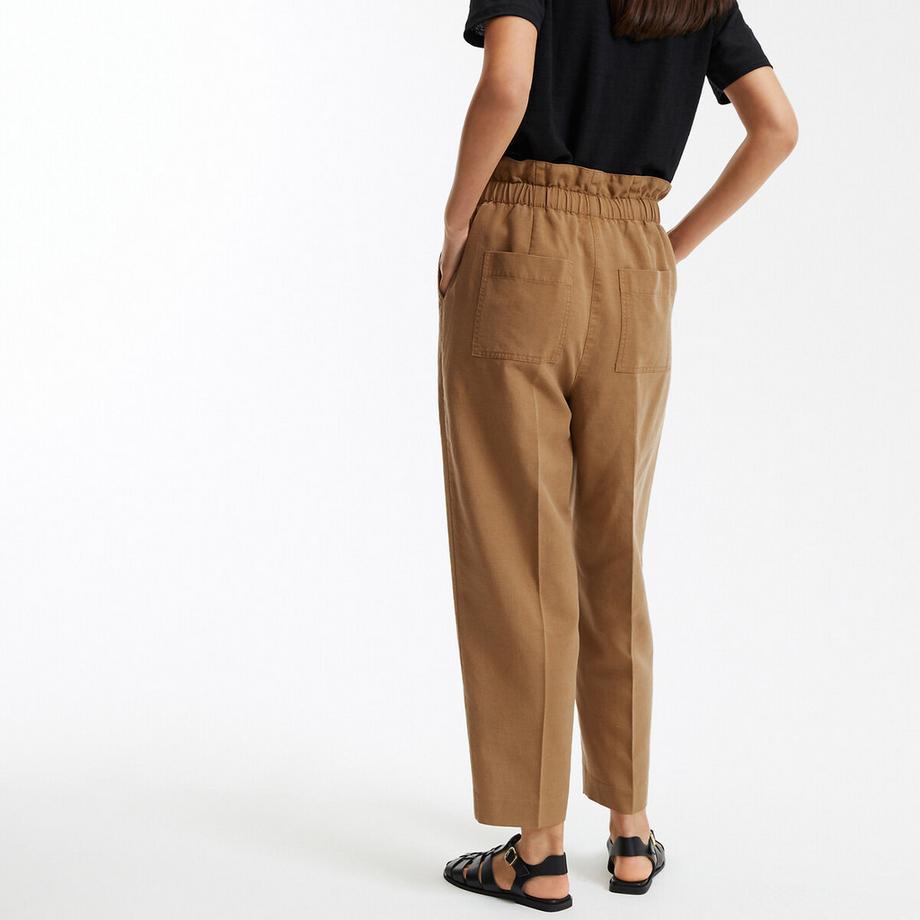 La Redoute Collections Pantalon Carotte Taille Haute  