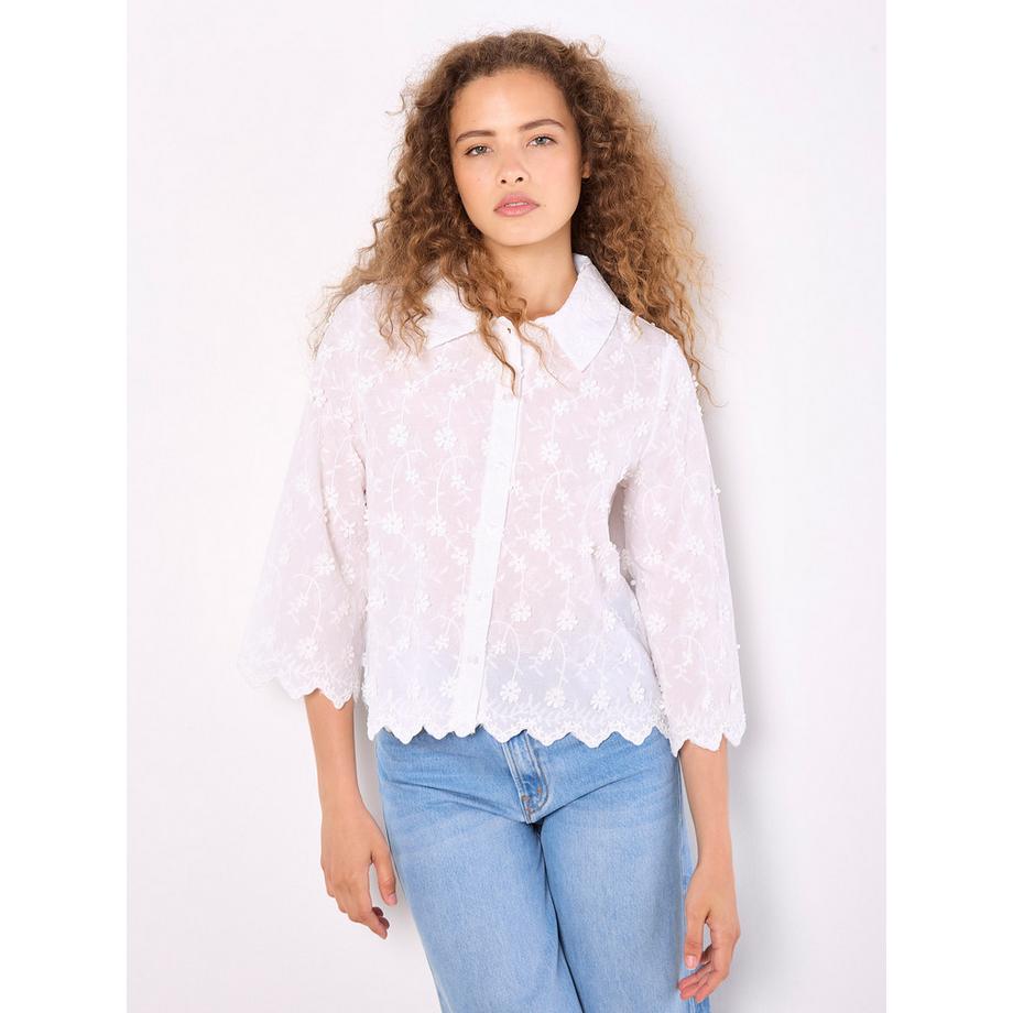 APRICOT Gekürztes Shirt mit Blumenapplikation  