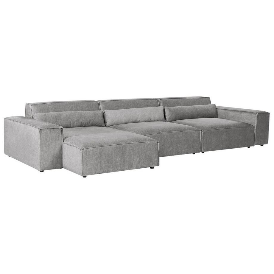 Beliani Canapé d'angle en Polyester Moderne HELLNAR  