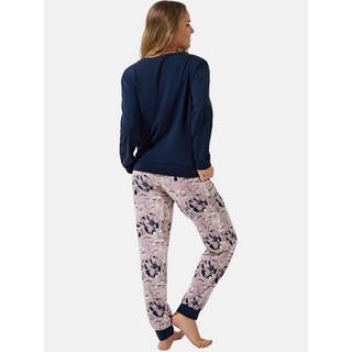 Lisca  Pyjama Hose gerafft Top Langarm Ocean 