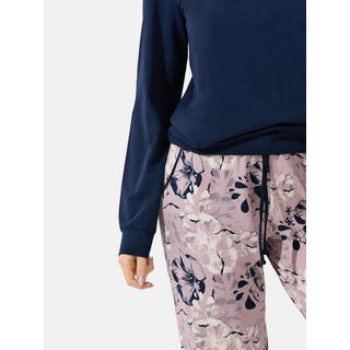 Lisca  Pyjama Hose gerafft Top Langarm Ocean 