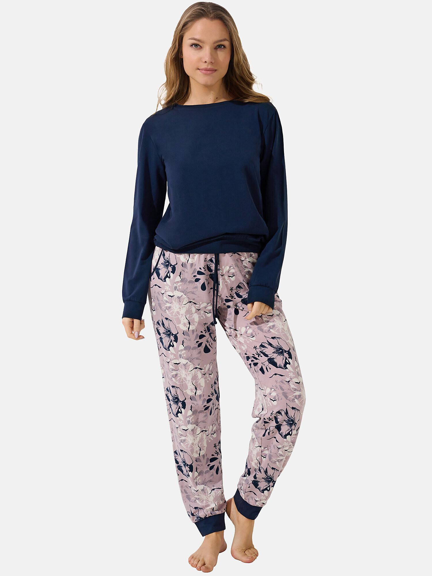 Lisca  Pyjama pantalon resserré top manches longues Ocean 