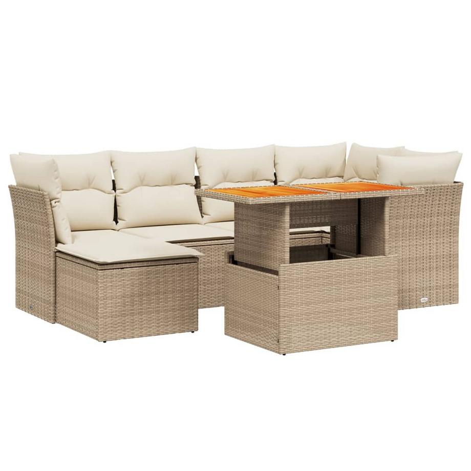 set divano da giardino Polirattan