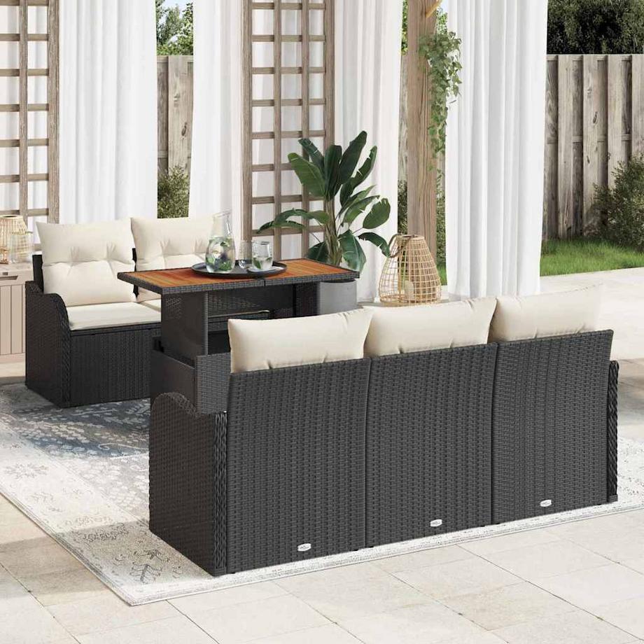 VidaXL Ensemble de canapé de jardin poly rattan  