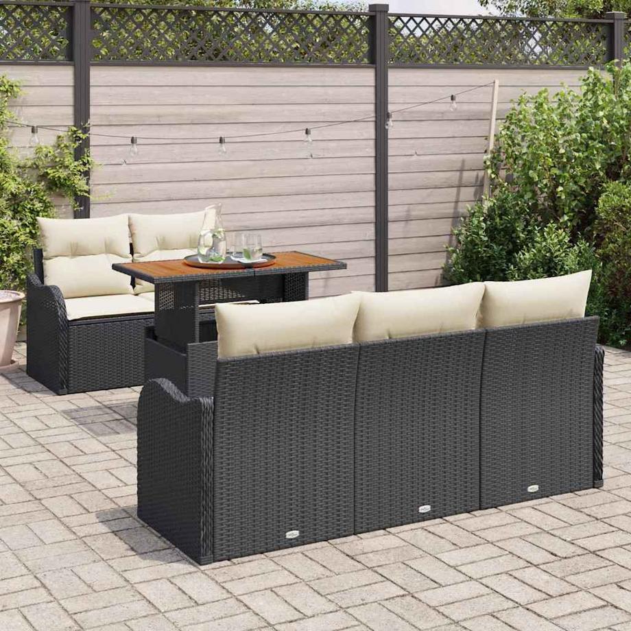 VidaXL Ensemble de canapé de jardin poly rattan  