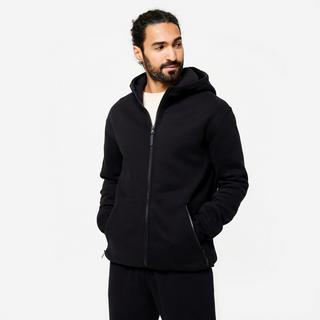 DOMYOS  Sweat à capuche de fitness zippé homme polyester 