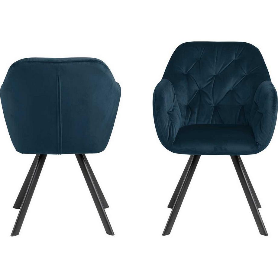 mutoni Armlehnstuhl Casino Royal blu navy (1 pezzo)  