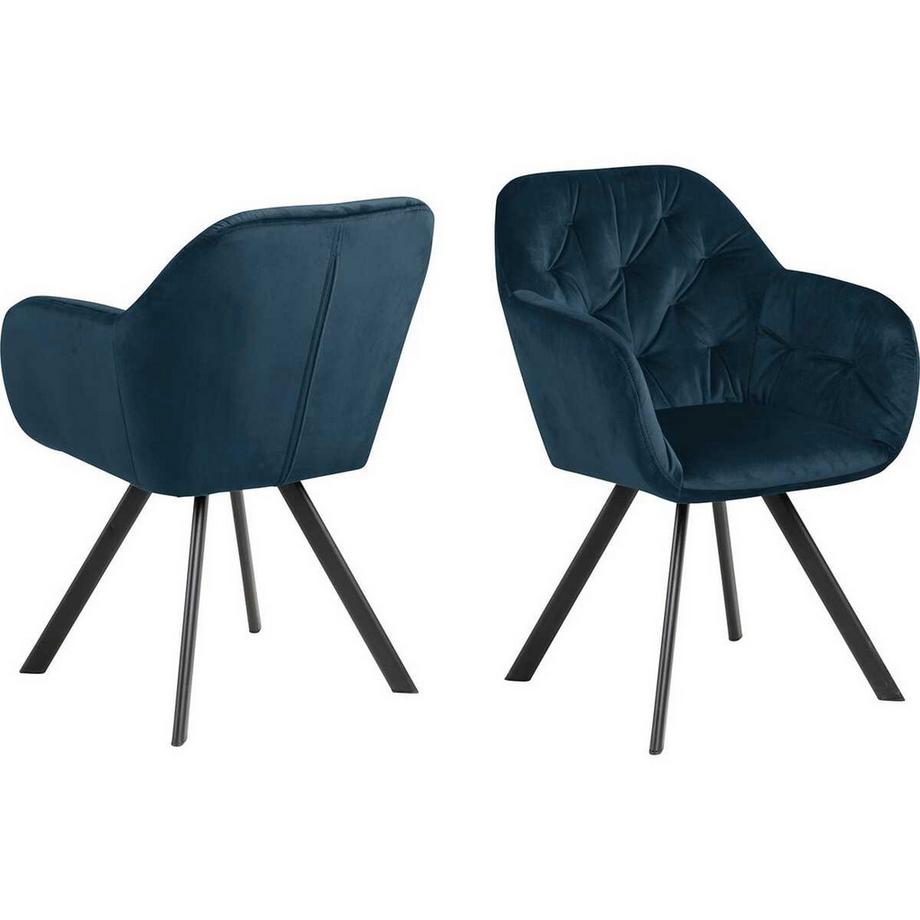 mutoni Armlehnstuhl Casino Royal blu navy (1 pezzo)  