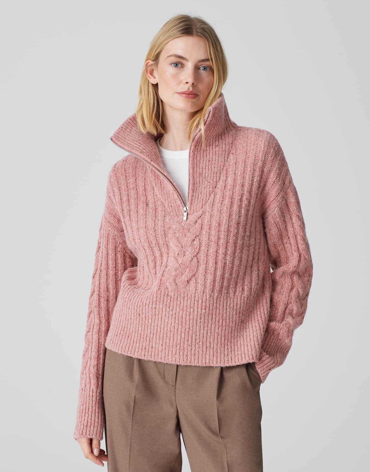 OPUS  Strickpullover Popfy gerader Schnitt 