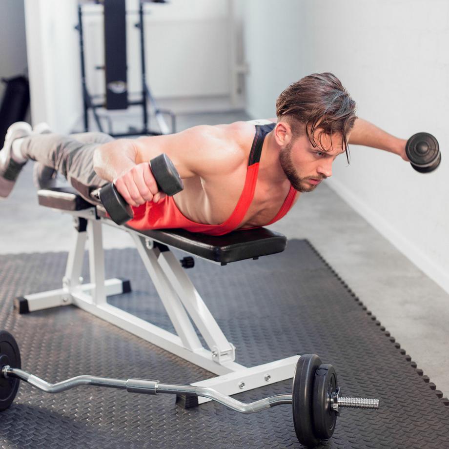 Tectake  Panca fitness   sedile regolabile in 4 posizioni 