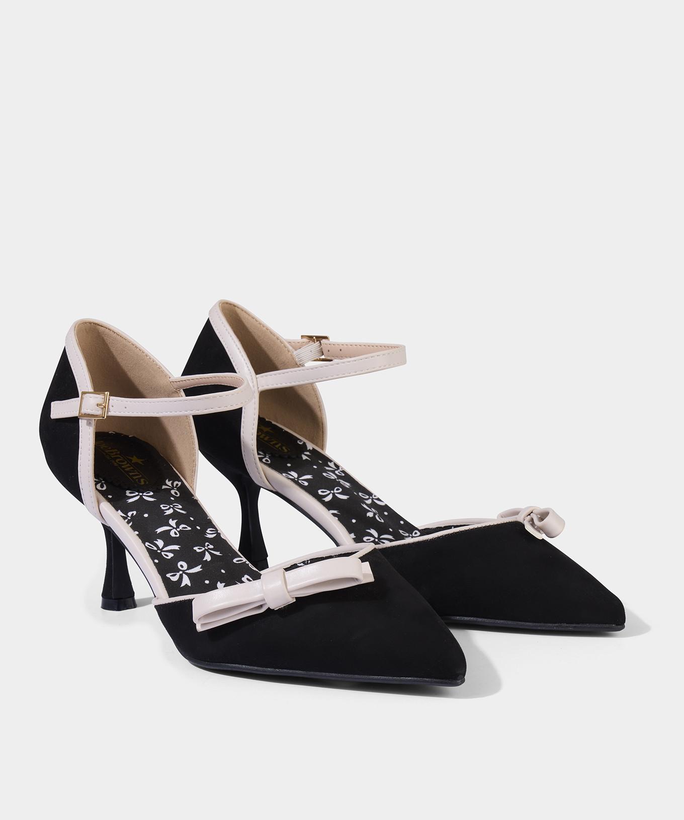 Joe Browns  Schleife Detail Monochrome Slingback Heels 