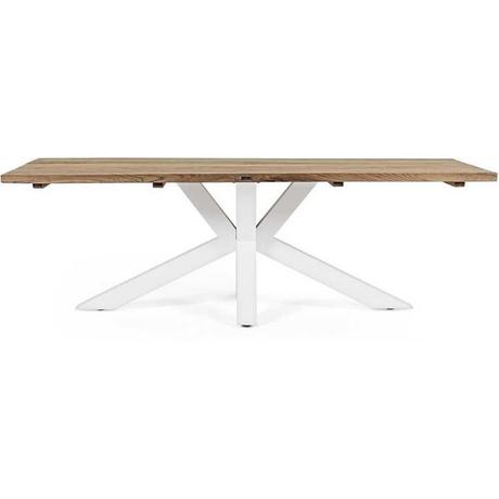 mutoni Table de jardin Ramsey 240x100 blanc naturel  