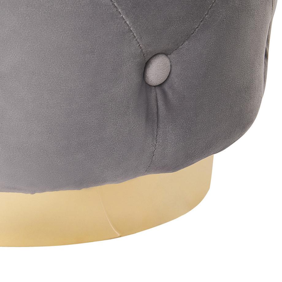 Beliani Pouf en Velours  CARROLLTON  