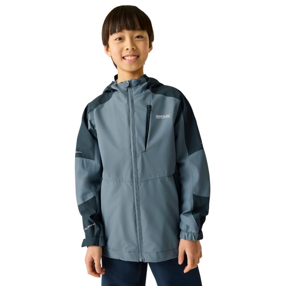 Regatta  Veste Imperméable À Capuche Motiftyle Blocs De Couleurs Calderdale 