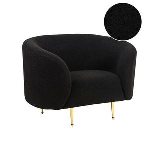 Beliani Fauteuil en Bouclé Traditionnel LOEN  