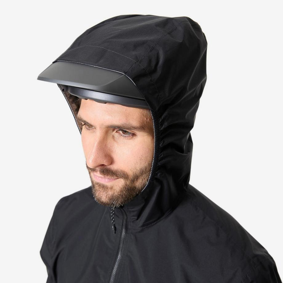 ROCKRIDER  Mountainbike-Jacke wasserdichte mit langen Ärmeln, kompakt 500 