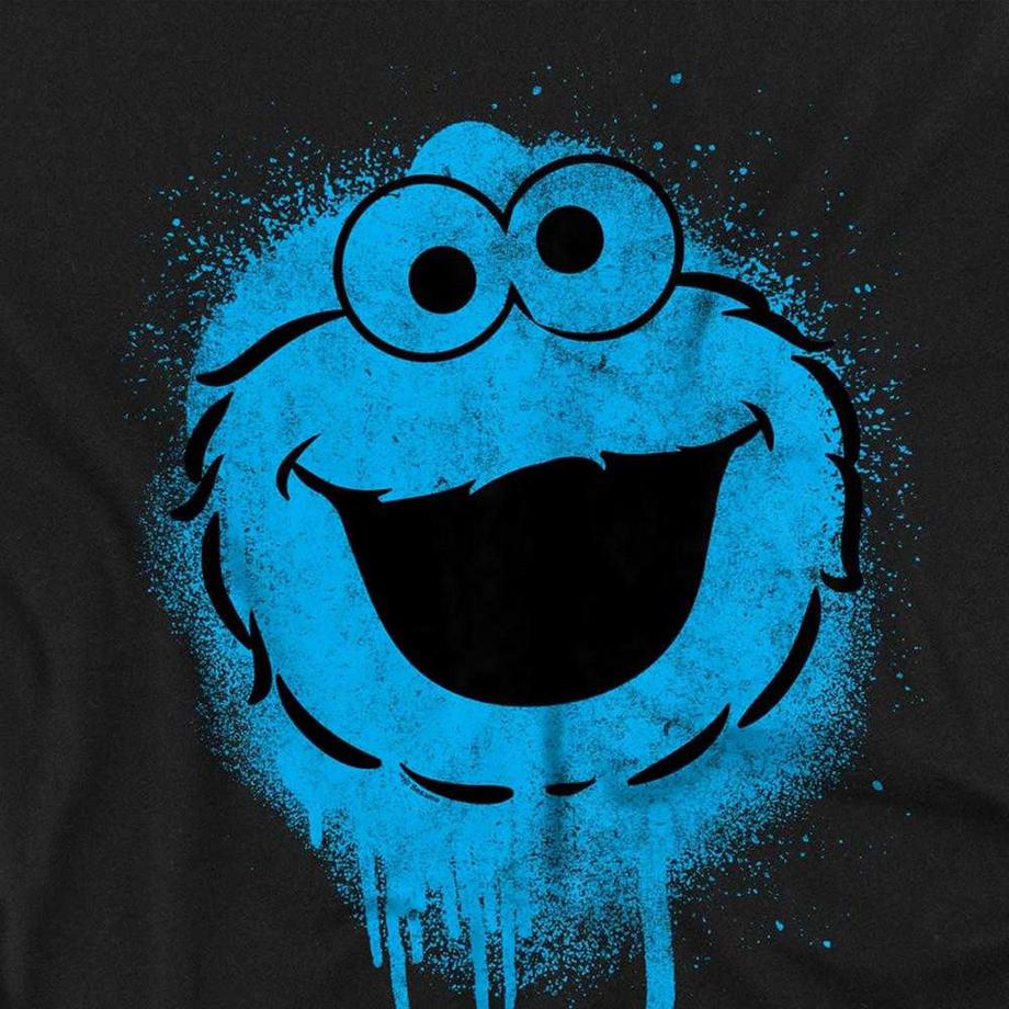 Sesame Street T-Shirt Manches Longues Motif Cookie Monster  