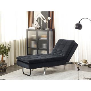 Beliani Chaise longue en Velluto Glamour LOIRET  