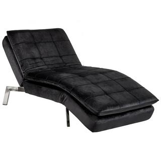 Beliani Chaise longue en Velours Glamour LOIRET  