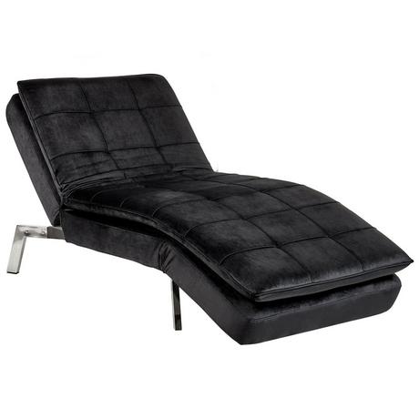 Beliani Chaise longue en Velluto Glamour LOIRET  