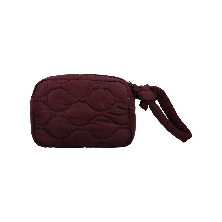 Blauer Gesteppte Clutch mit Handgelenkschlaufe  