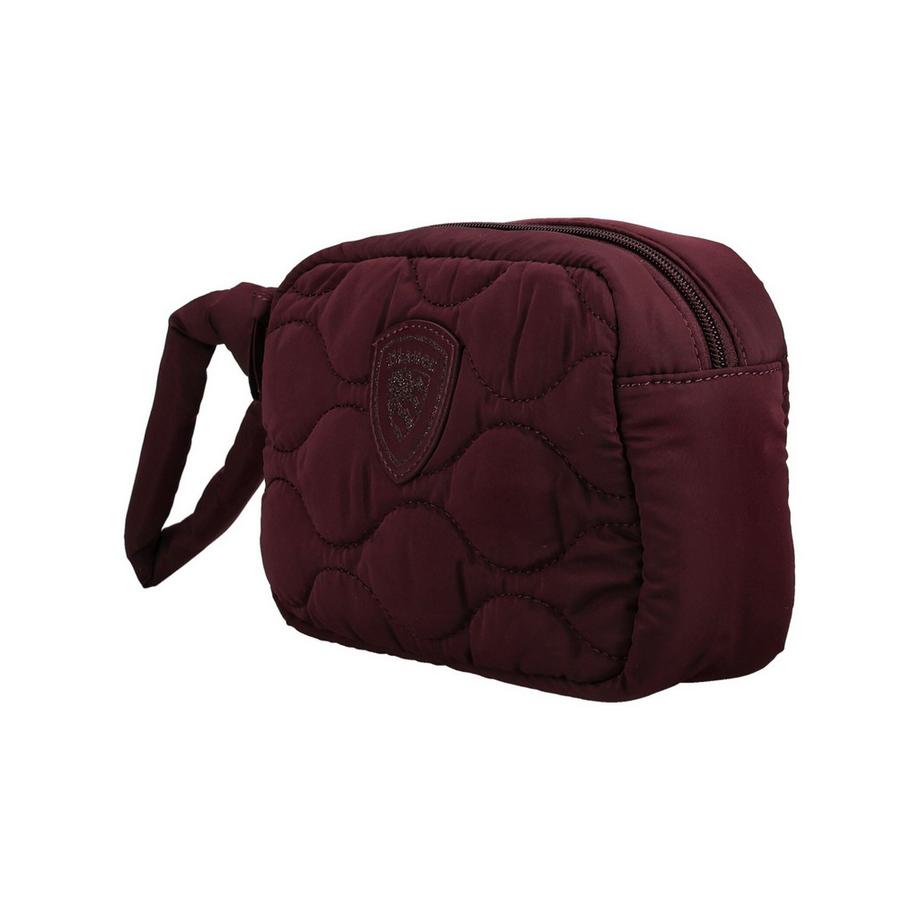 Blauer Gesteppte Clutch mit Handgelenkschlaufe  
