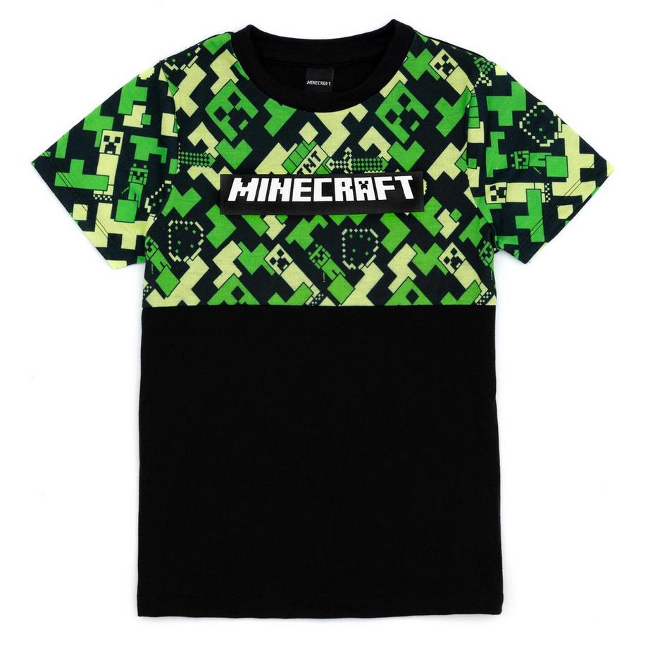 MINECRAFT  Schlafanzug Mit Langer Hose, Kurzärmlig 