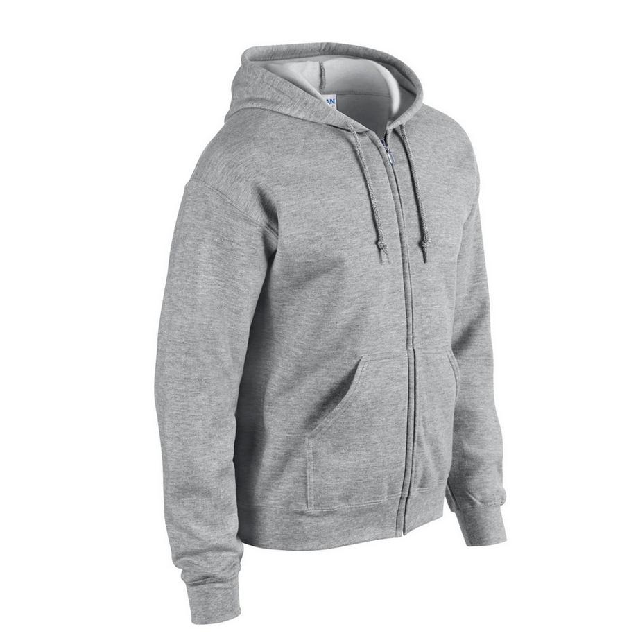 Gildan Felpa Con Cappuccio E Zip Intera  
