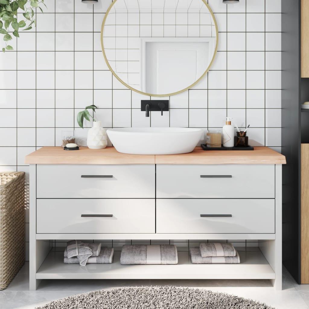 VidaXL  Comptoir de salle de bain bois de chêne 