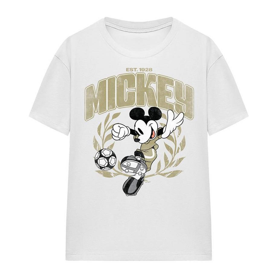T-ShirtMotif Mickey Mouse Motiftyle Laurier Et Foot