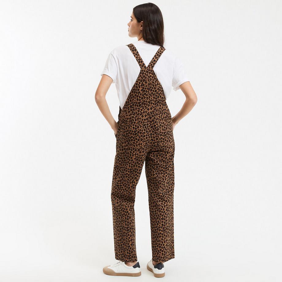 La Redoute Collections Salopette longue imprimé léopard  