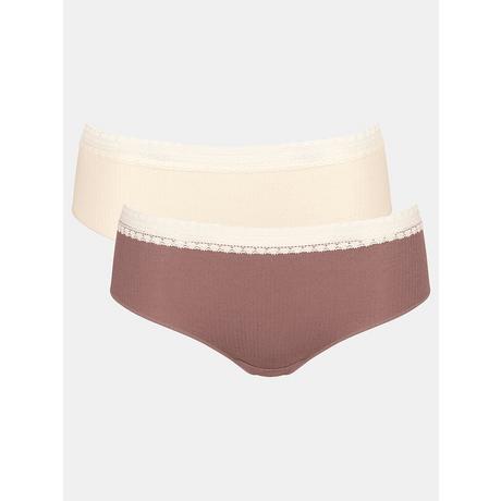 sloggi Go Ribbed Hipster Lot de 2  