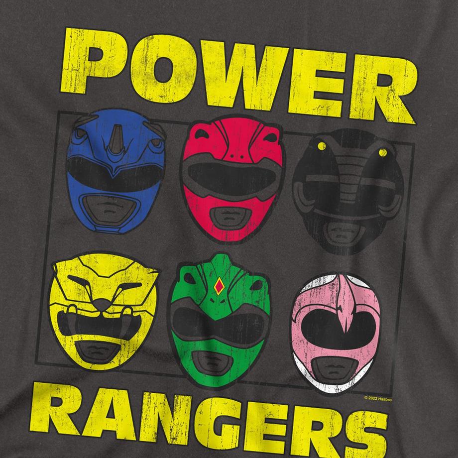 Power Rangers  Maglietta Teste 