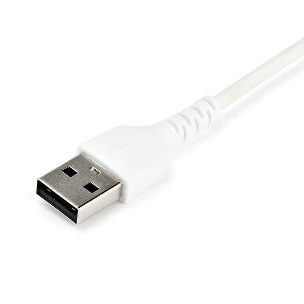 STARTECH.COM  StarTech.com 1m USB-A auf USB-C Ladekabel - Dauerhaftes USB 2.0 auf USB Typ-C Datenübertragungs- und Schnellladekabel - Robuster TPE-Mantel Aramidfaser, MM, 3A - Weiß 